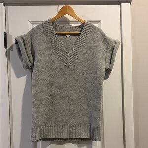J. CREW V-Neck Wool Blend Sweater